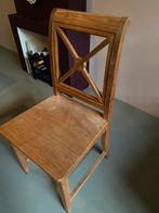 4 teak houten eetkamer stoelen, Huis en Inrichting, Stoelen, Gebruikt, Ophalen