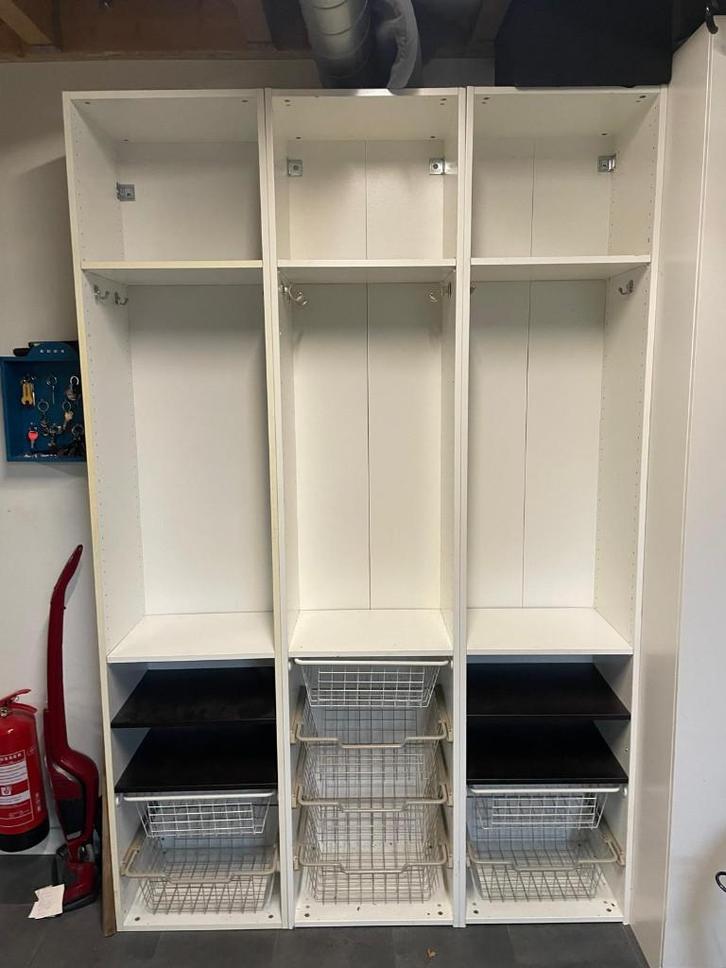 Ikea Pax kast 3 stuks, Huis en Inrichting, Kasten | Kledingkasten, Gebruikt, 200 cm of meer, 50 tot 100 cm, 25 tot 50 cm, Met plank(en)