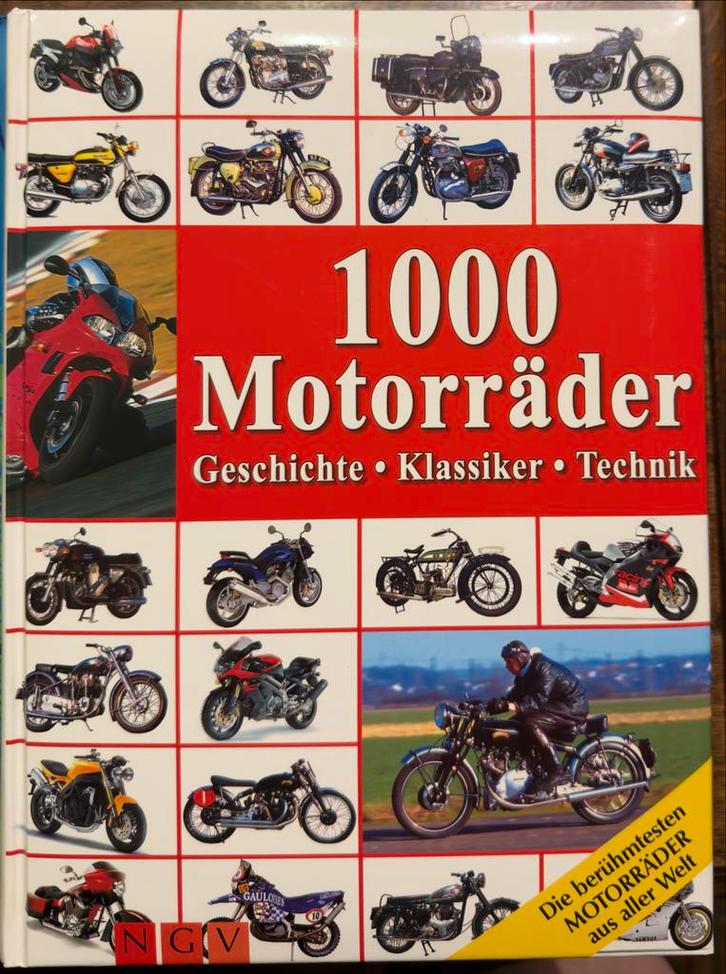 1000 Motorräder - Geschiedenis, Klassiekers, Techniek, Boeken, Motoren, Zo goed als nieuw, Algemeen, Ophalen of Verzenden