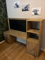 Steigerhouten kinderspeeltafel met krijtbord, Ophalen, Zo goed als nieuw, Tafel