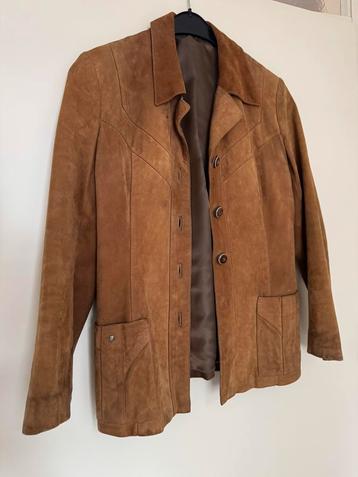 Mooi leuk camel kleurig suede colbert jasje maat 36/38 beschikbaar voor biedingen