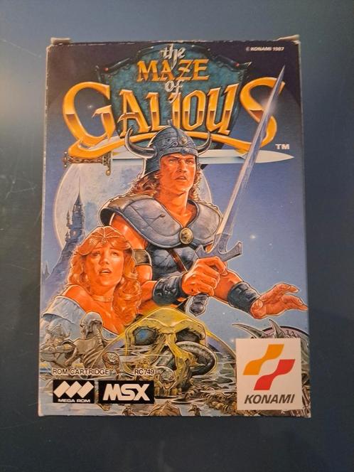 MSX Konami EU Mini the Maze of Galious compleet met doosje, Spelcomputers en Games, Games | Overige, Zo goed als nieuw, Avontuur en Actie
