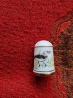 kwikstaart zilver vingerhoedje porselein Franklin Mint, Verzamelen, Ophalen of Verzenden, Zo goed als nieuw