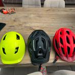 3 Fietshelmen - Maten zie foto's, Fietsen en Brommers, Fietsaccessoires | Fietshelmen, Ophalen of Verzenden, Gebruikt, Overige maten
