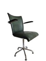 Prachtige groene vintage Gebr. de Wit stoel design T. de Wit, Ophalen, Gebruikt, Overige kleuren, Metaal