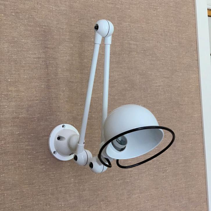 Jieldé Wit Wandlamp Industrieel Vintage Muurlamp Oud, Huis en Inrichting, Lampen | Wandlampen, Gebruikt, Metaal, Ophalen of Verzenden