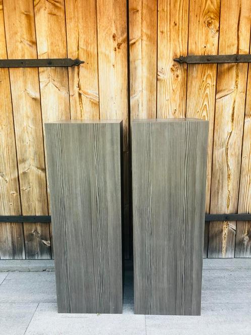 Twee Zuilen met Houtnerf Afwerking, Huis en Inrichting, Woonaccessoires | Zuilen en Pilaren, Gebruikt, Ophalen of Verzenden