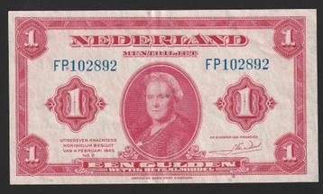 1 gld 1943 FP 102892 (wilhelmina) mooi exemplaar  beschikbaar voor biedingen