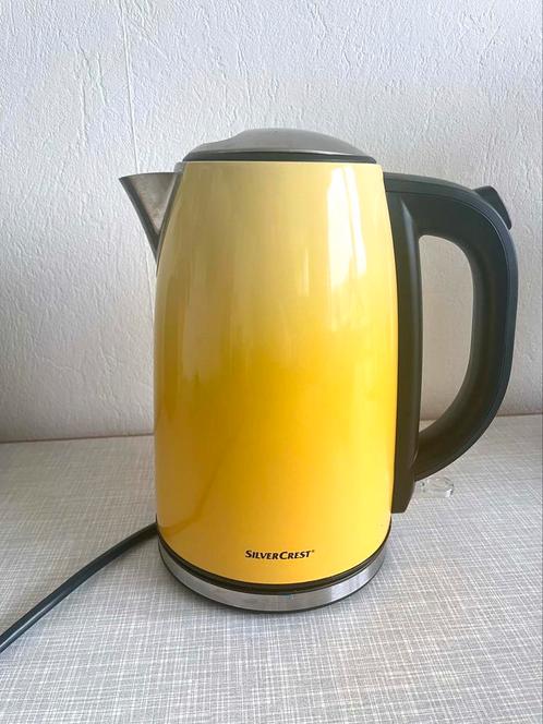 Silvercrest waterkoker geel 1.7L, Witgoed en Apparatuur, Waterkokers, Gebruikt, 1 tot 2 liter, Ophalen