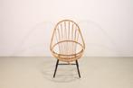 Vintage Rotan stoel door Rohe Noordwolde, Huis en Inrichting, Stoelen, Gebruikt, Bruin, Vintage, Ophalen of Verzenden