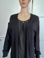 H143 Betty Barclay maat 40=M lang vest met top fijn-gebreid, Kleding | Dames, Maat 38/40 (M), Zwart, Betty Barclay, Ophalen of Verzenden