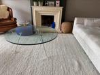 Beek Maupertuus Design - Salontafel rond glas, Ophalen, 100 tot 150 cm, Rond, 50 tot 100 cm