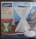 2x nieuwe witte statafel hoes met strik, Hobby en Vrije tijd, Ophalen of Verzenden, Nieuw