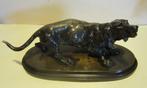 antieke bronzen hond: tekkel, dachshund, 28 cm, Antiek en Kunst, Antiek | Koper en Brons, Verzenden