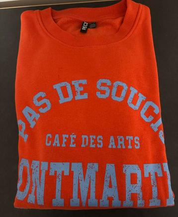 Nieuwe oranje trui Pieces mt 42/44 beschikbaar voor biedingen