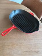 Grillpan Le Creuset 32 x 22 cm rood, Huis en Inrichting, Keuken | Potten en Pannen, Ophalen, Zo goed als nieuw, Koekenpan of Braadpan