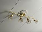 Plafondlamp met spots goud, Huis en Inrichting, Ophalen of Verzenden, Zo goed als nieuw