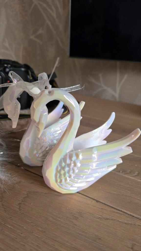 Decoratieve Zwanen Beelden - Set van 2, Diversen, Kerst, Zo goed als nieuw, Ophalen of Verzenden