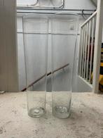 glazen vazen set, Overige kleuren, Ophalen of Verzenden, Minder dan 50 cm, Glas