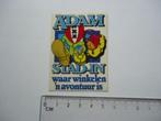 sticker oud Amsterdam Mokum strip winkel jaren 70 seventies, Verzamelen, Verzenden, Zo goed als nieuw, Bedrijf of Vereniging