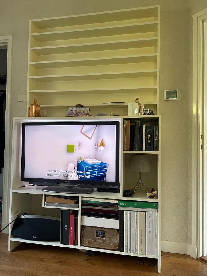 KAST WOONKAMER VOOR TV MUZIEKINSTALLATIE CD'S ENZ., Antiek en Kunst, Antiek | Meubels | Kasten, Ophalen
