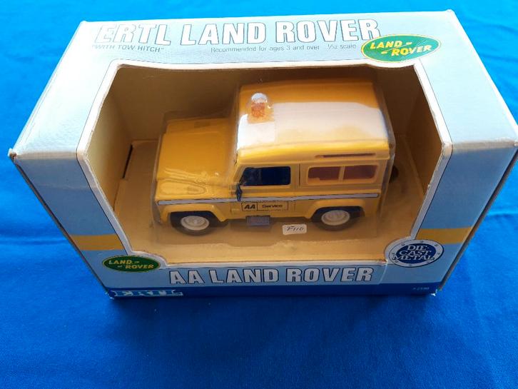 Land Rover Defender 90 geel AA Service Engelse wegenwacht, Hobby en Vrije tijd, Modelauto's | 1:32, Nieuw, Auto, ERTL, Ophalen of Verzenden