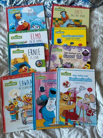 9 boeken van sesamstraat beschikbaar voor biedingen