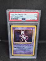 Mewtwo Holo 1st Edition Base Set PSA 7, Ophalen of Verzenden, Zo goed als nieuw, Losse kaart