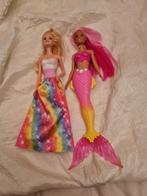 2 Setjes Barbie en Zeemeermin Pop Mattel, Ophalen of Verzenden, Gebruikt, Barbie