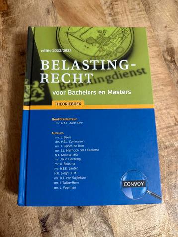 Belastingrecht voor Bachelors en Masters Theorieboek 22/23 beschikbaar voor biedingen