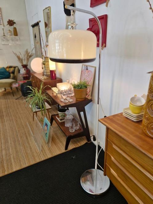 Vintage space age vloerlamp 70s, Huis en Inrichting, Lampen | Vloerlampen, Gebruikt, Minder dan 100 cm, Kunststof, Ophalen