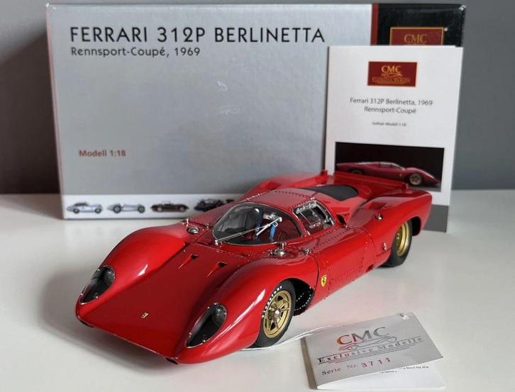 CMC M-096 Ferrari 312P Berlinetta 1969 - Gloednieuw in doos, Hobby en Vrije tijd, Modelauto's | 1:18, Nieuw, Auto, Overige merken