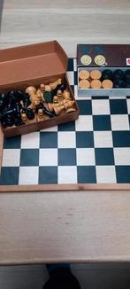 Schaakbord dambprd met schaakstukken en damstenen, Ophalen of Verzenden, Gebruikt