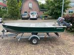 QuickSilver/Fisher 355 | 8 pk yamaha 2 takt | kan ook los, Watersport en Boten, Ophalen, Zo goed als nieuw, 3 tot 6 meter, Buitenboordmotor