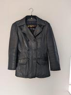 Vintage Melpolo Leren Jas, Melpolo, Zwart, Ophalen of Verzenden, Maat 36 (S)
