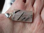 684/ verzilverde rutiel quartz hanger, Sieraden, Tassen en Uiterlijk, Overige materialen, Nieuw, Ophalen of Verzenden, Met edelsteen