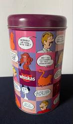 Blik van Wiskas met rondom strips:Jan Jans en de kinderen., Verzamelen, Ophalen of Verzenden, Zo goed als nieuw, Overige, Overige merken