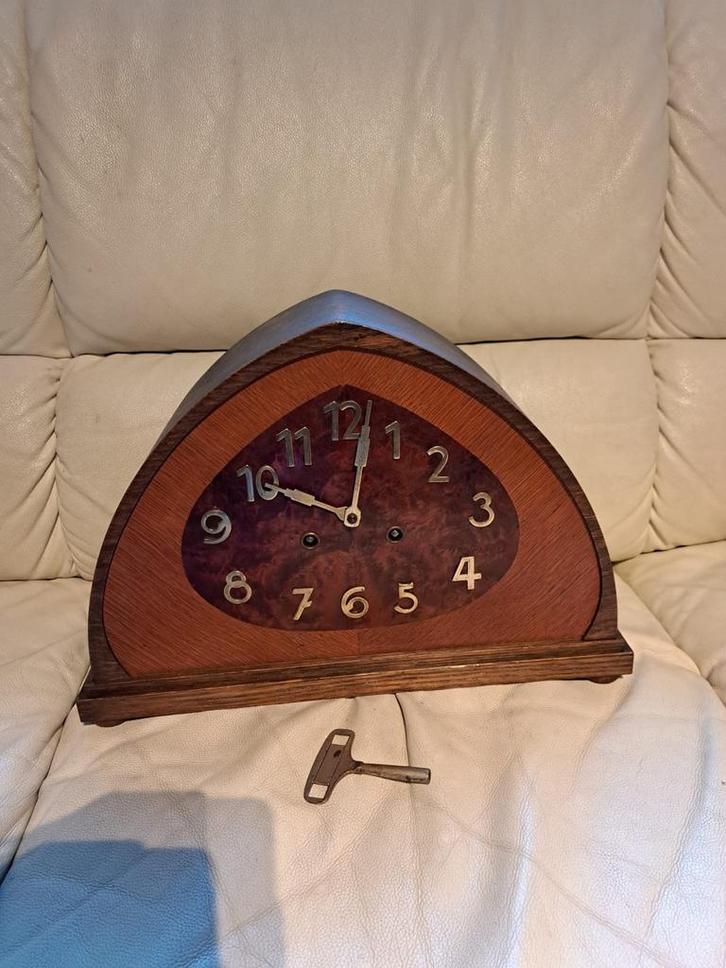 Amsterdamse School Pendule (Art Deco Klok), Antiek en Kunst, Antiek | Klokken, Ophalen of Verzenden