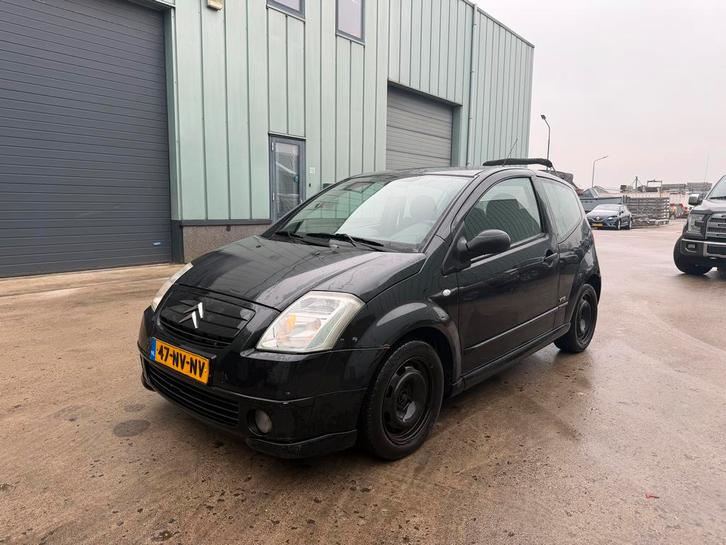 Citroën C2 1.4 I Sensodrive 2004 Zwart AUTOMAAT, Auto's, Citroën, Bedrijf, C2, ABS, Airbags, Boordcomputer, Centrale vergrendeling