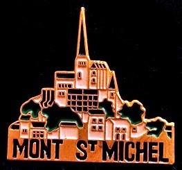 Mont St. Michel pin- gelakt, Ophalen of Verzenden, Nieuw, Stad of Land, Speldje of Pin