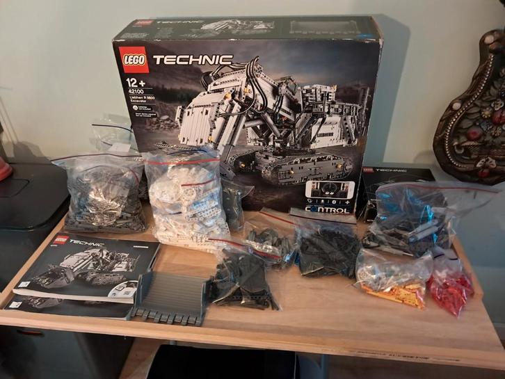 Lego Technic 42100 Liebherr R 9800 Graafmachine - Compleet, Kinderen en Baby's, Speelgoed | Duplo en Lego, Zo goed als nieuw, Lego