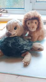 Knuffeldieren.Steiff - Leeuw, Zeehond & Schildpad, Ophalen of Verzenden, Zo goed als nieuw, Overige typen