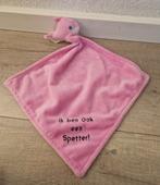 Dolfinarium knuffeldoek knuffeldoekje dolfijn roze spetter, Ophalen of Verzenden, Zo goed als nieuw, Overige typen