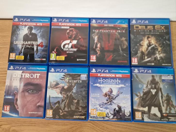 Playstation 4 games (€5,- per stuk), Spelcomputers en Games, Games | Sony PlayStation Vita, Zo goed als nieuw, Avontuur en Actie