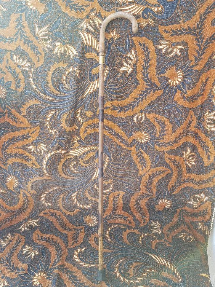 Mooie antieke Engelse wandelstok van palmhout 86 cm., Antiek en Kunst, Antiek | Woonaccessoires, Ophalen of Verzenden