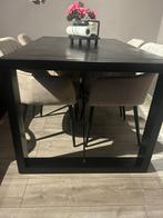 EETTAFEL JONAS - 140 CM ZWART, Huis en Inrichting, Tafels | Eettafels, Ophalen, Overige materialen, 100 tot 150 cm, 50 tot 100 cm