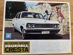 Vauxhall Cresta autofolder brochure, Boeken, Auto's | Folders en Tijdschriften, Gelezen, Overige merken, Ophalen of Verzenden