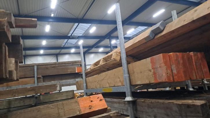 6 balken 25x7  3,35m, Tuin en Terras, Palen, Balken en Planken, Gebruikt, Balken, 250 cm of meer, Ophalen