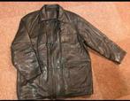 DONAR Leren jas zwart (leather) met knopen mt. 52, Kleding | Heren, Maat 52/54 (L), Zwart, Ophalen of Verzenden, Zo goed als nieuw