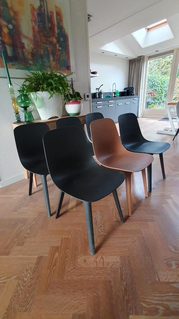 6 Odger eetkamerstoelen van IKEA. Bieden vanaf € 24 per st., Huis en Inrichting, Stoelen, Gebruikt, Vijf, Zes of meer stoelen